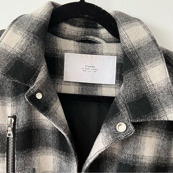 STAMPD asher flannel shirt jacket shacket - Picture 3 of 9